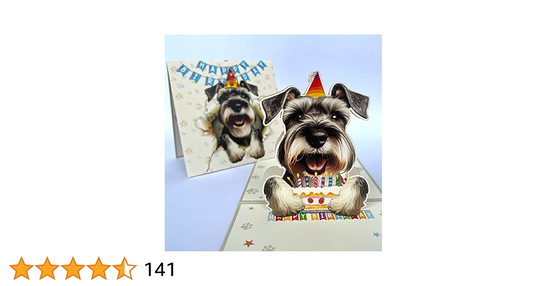 ⭐️犬のポップアップカード 3Dポップアップカード ポップアップバースデーカード Amazon | momapopup 3Dポップアップドッグバースデーカード